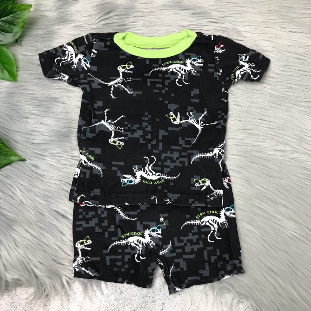 The Children’s Place2-Pc Cotton Dinosaur Pajamas Size 3-6 Months